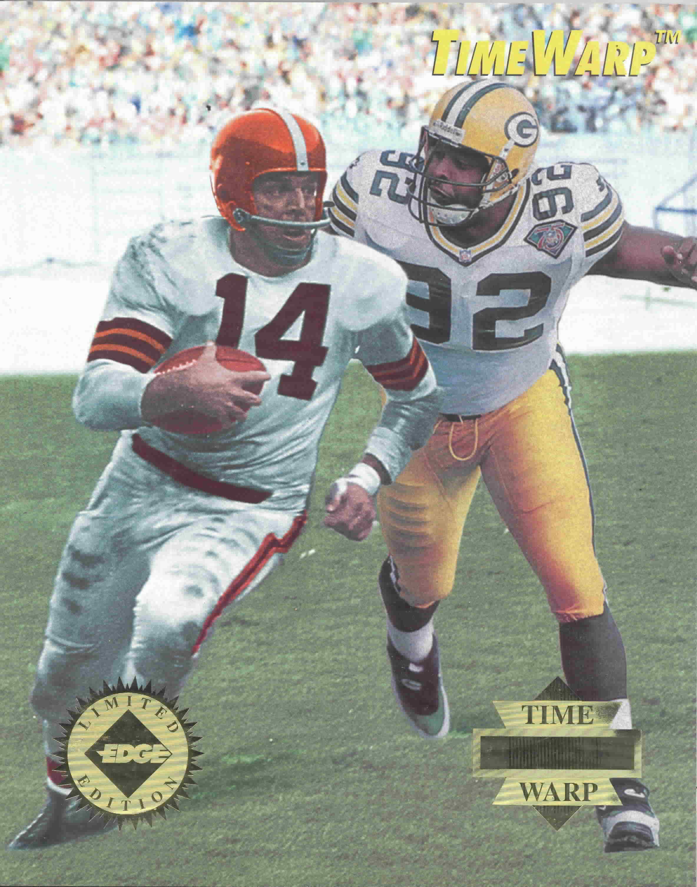 1995 Collectors Edge TimeWarp Jumbos Football Cards